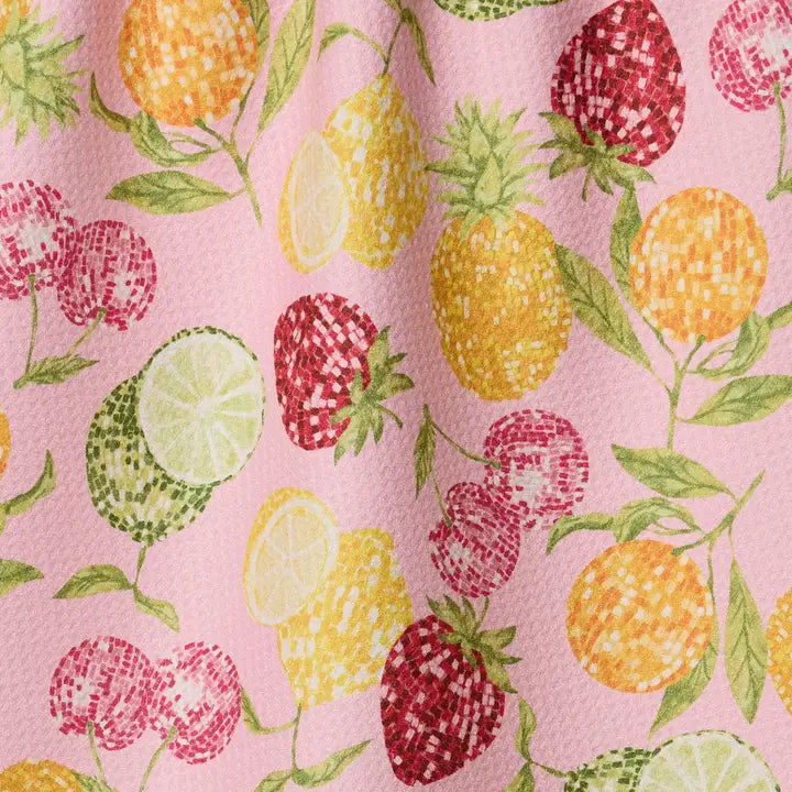 Disco Fruits Tea Towel
