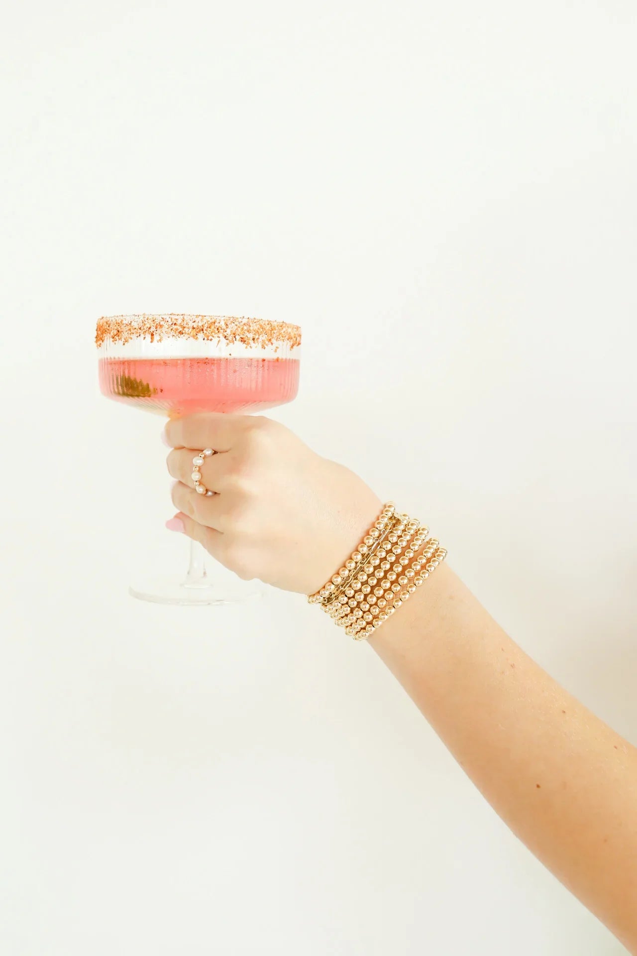 5mm Gold Beaded Bracelet