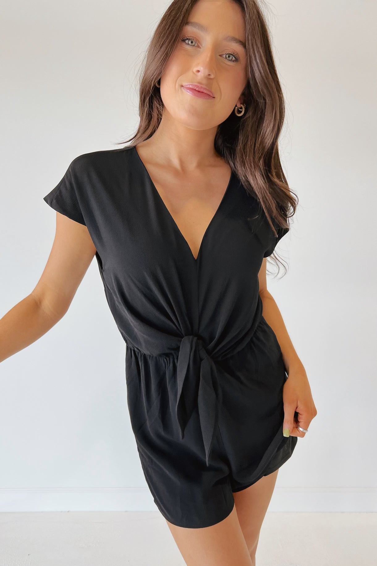 Connie V-Neck Romper