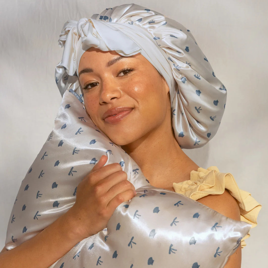 Coastal Oversized Satin Bonnet