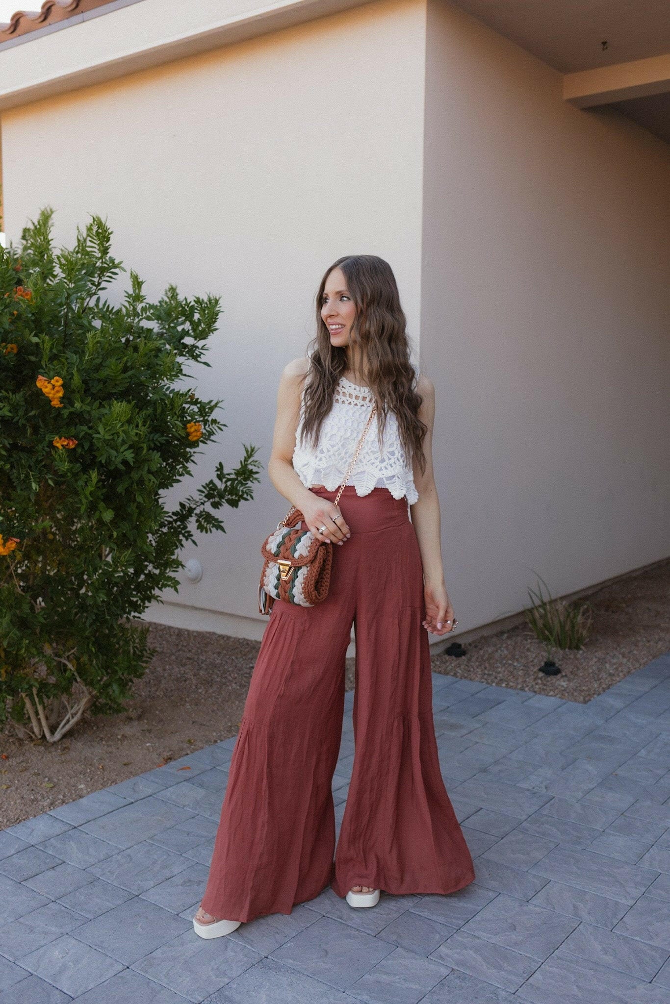 Boho Breeze Tiered Palazzo Pants S-3X