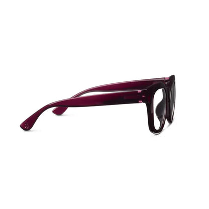 Center Stage Blue Light Glasses (Dark Cherry)