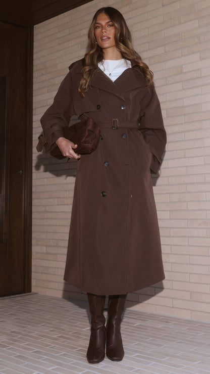 Deena Coat - Chocolate