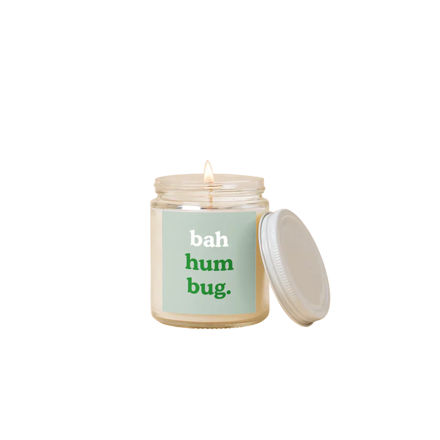 Bah Hum Bug Glass Jar Candle