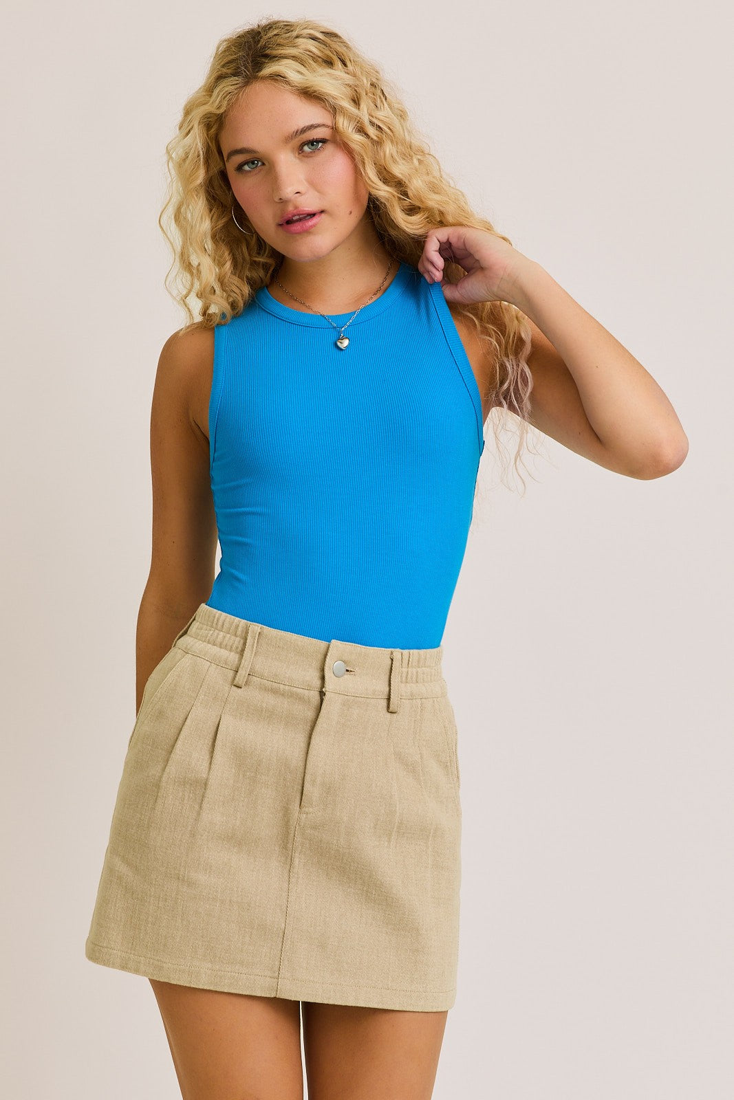 Emily Ribbed Tank Bodysuit