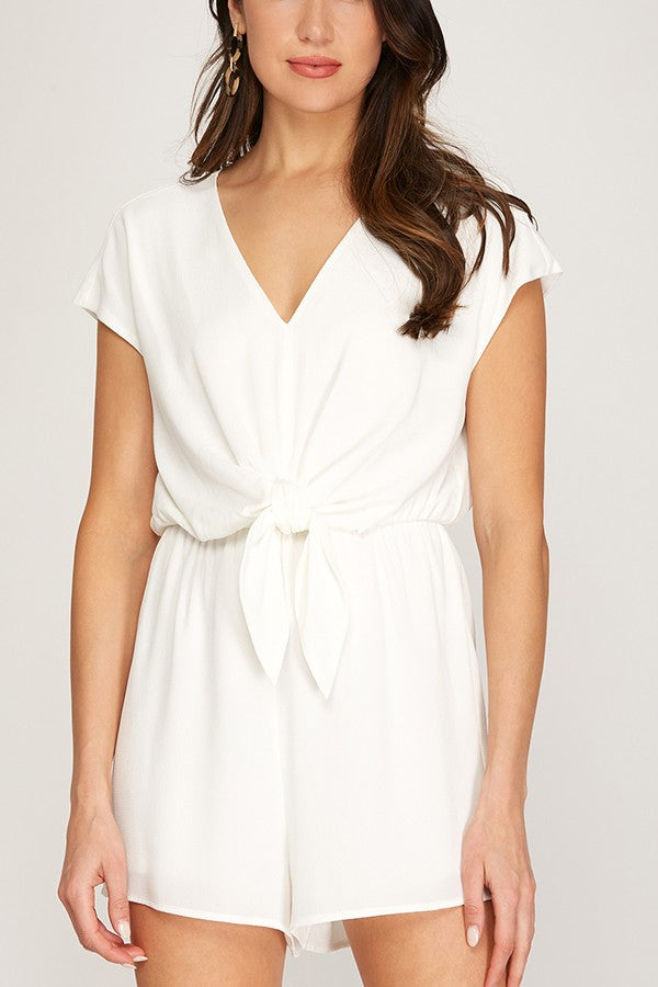 Connie V-Neck Romper