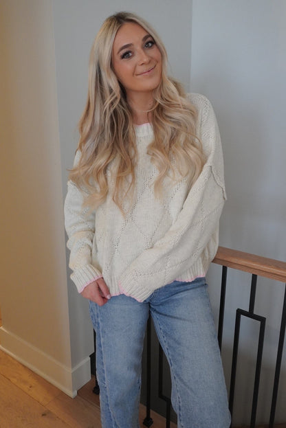 Diamond Knit Sweater
