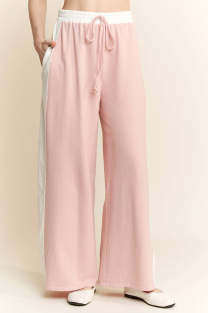 J.Her Washed Contrast Side Spring Lounge pants