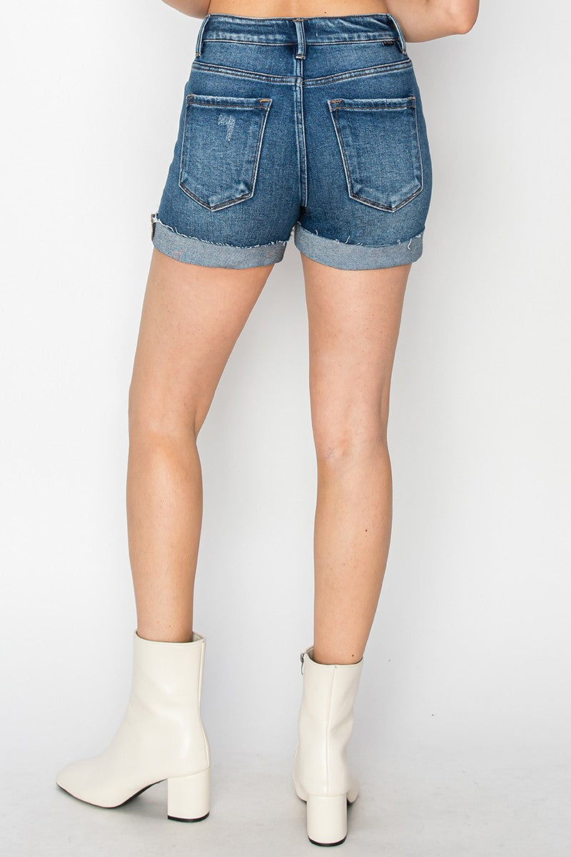 HR Button Down Turn Up Cuff Shorts