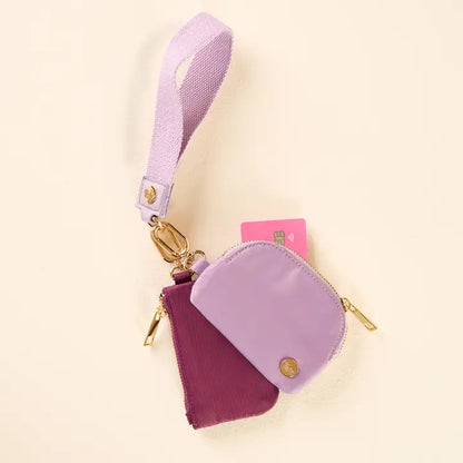 Dynamic Duo Pouch Wristlet (Lilac)