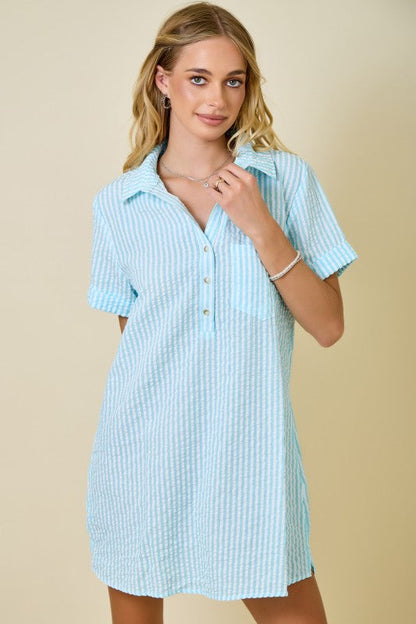 Edie Striped Mini Dress