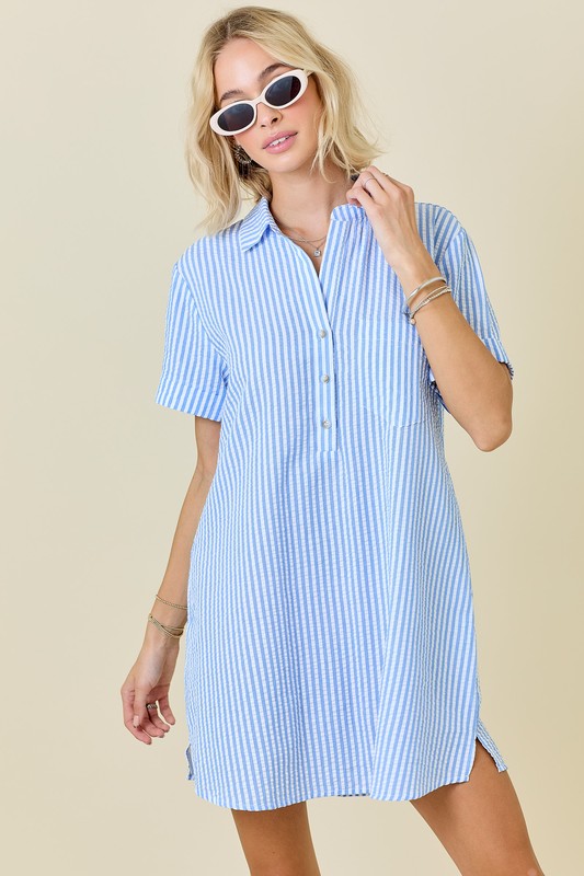 Edie Striped Mini Dress