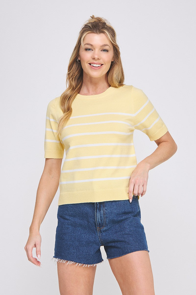 Charley Striped Knit Top