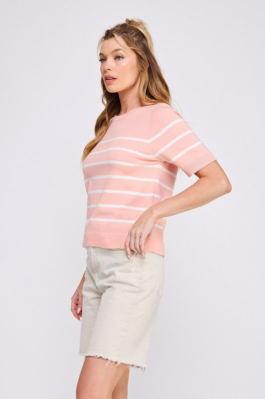 Charley Striped Knit Top