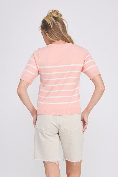 Charley Striped Knit Top