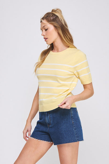 Charley Striped Knit Top