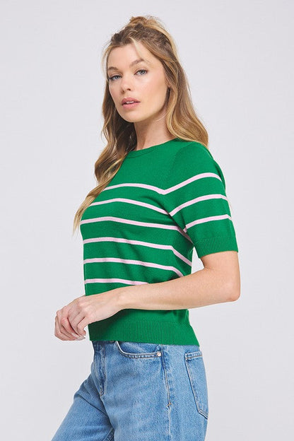 Charley Striped Knit Top