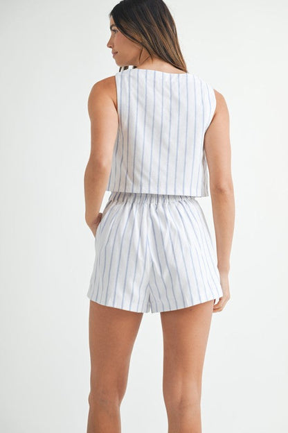 Capri Striped Shorts