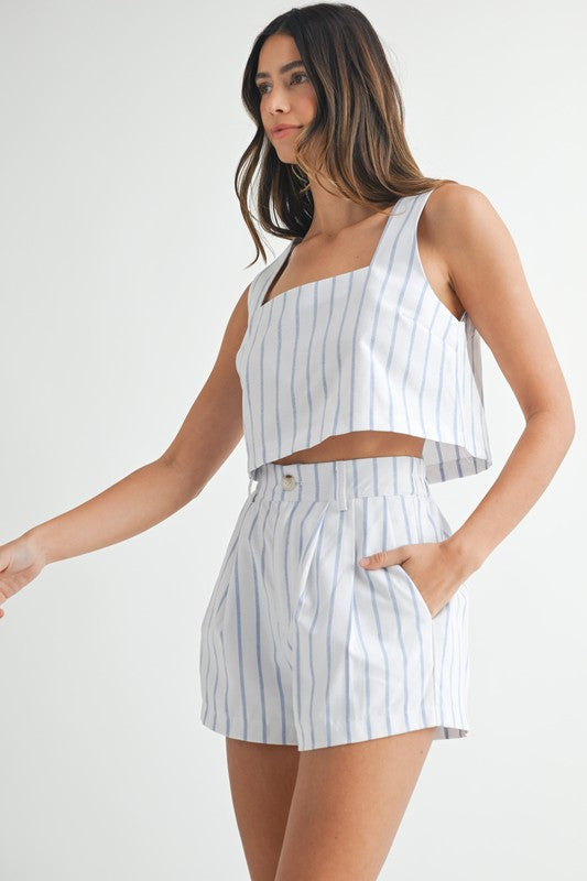 Capri Striped Crop Top