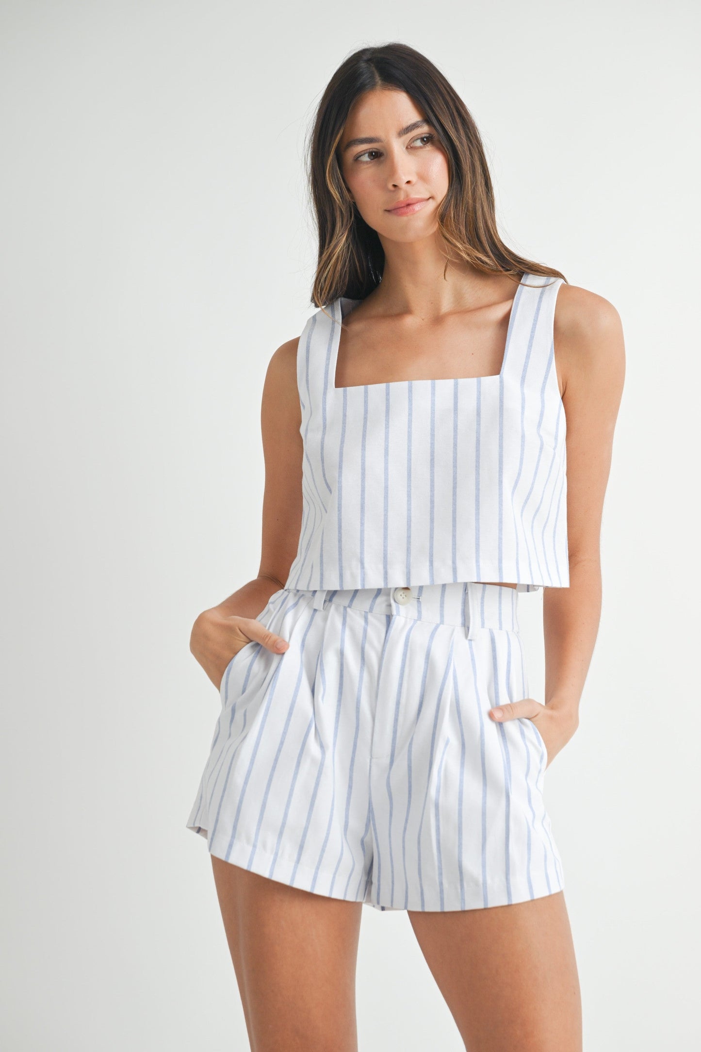 Capri Striped Crop Top