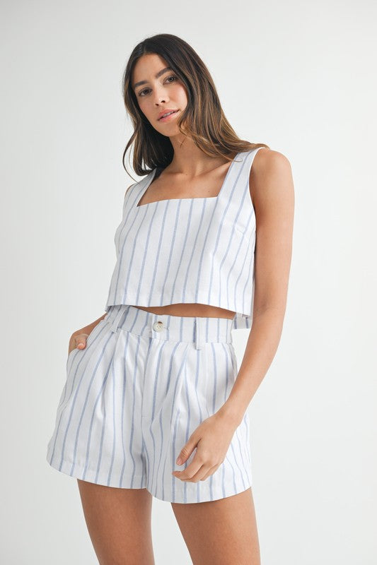 Capri Striped Shorts