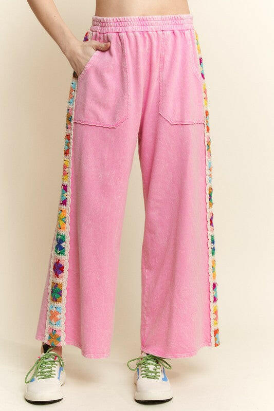 J.Her Crochet Patch Detail Pants