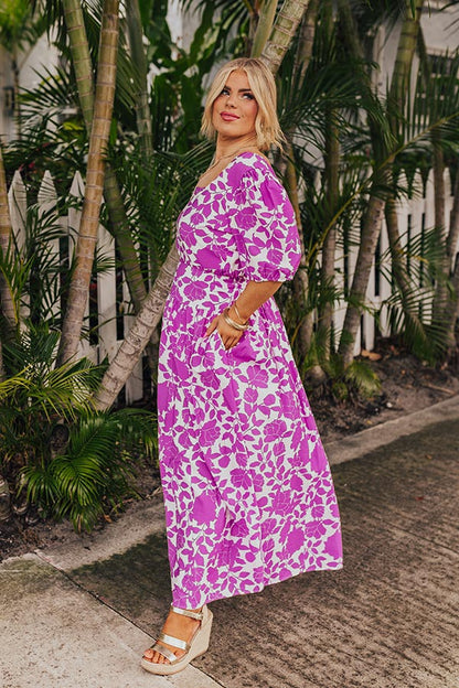 Floral Oasis Maxi Skirt Curves