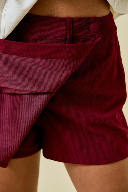 Classic Corduroy Mini Skort