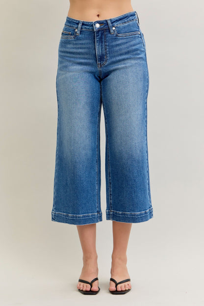 JB Mid Rise Wide Crop Jeans