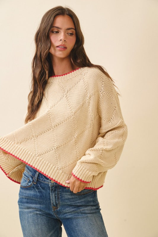 Diamond Knit Sweater
