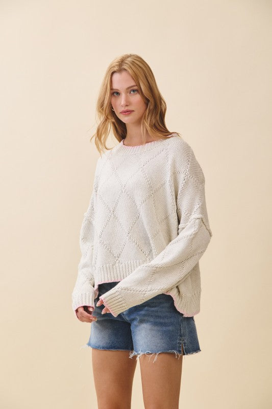 Diamond Knit Sweater