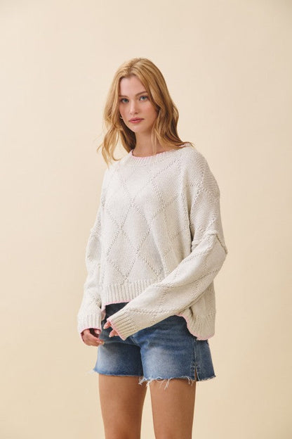 Diamond Knit Sweater