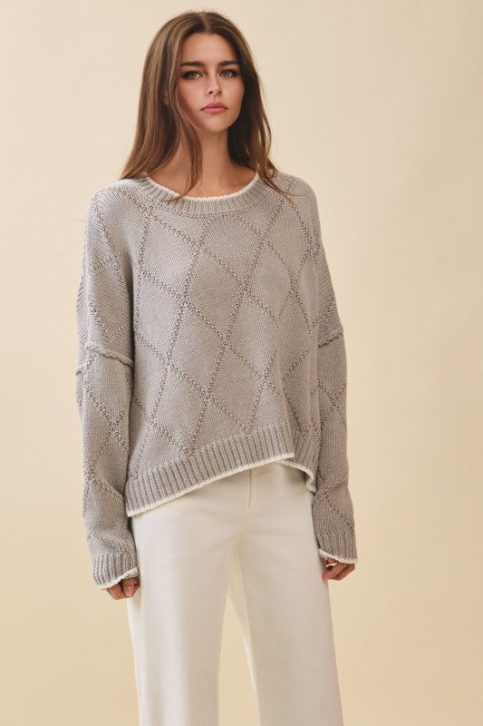 Diamond Knit Sweater