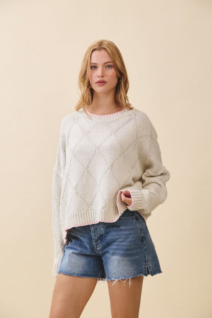 Diamond Knit Sweater