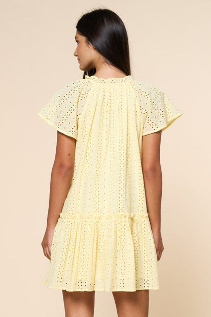 Eloise Eyelet Mini Dress