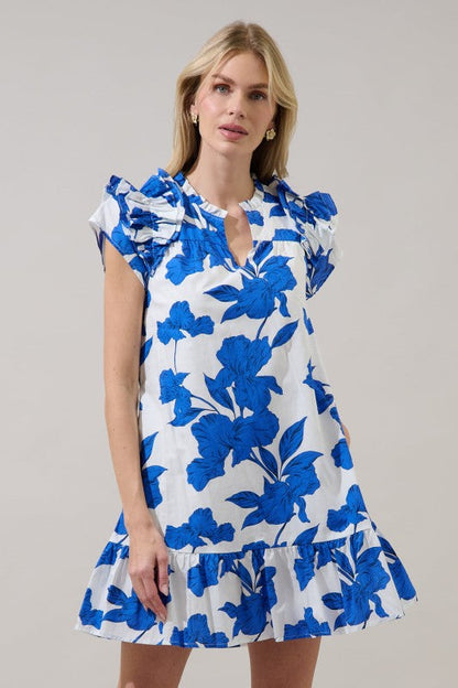Azure Garden Mini Dress