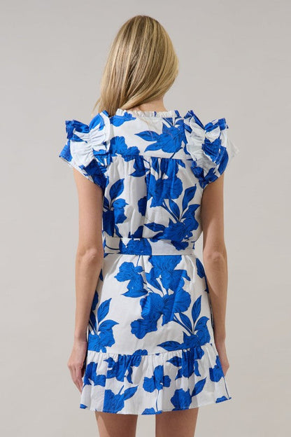 Azure Garden Mini Dress