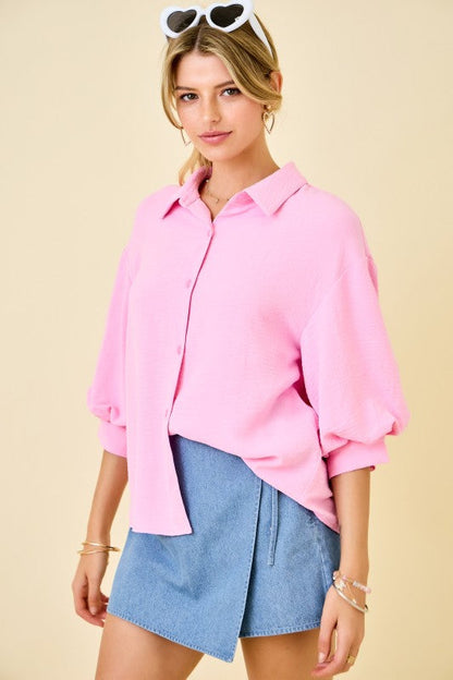 Bright Side Button Top