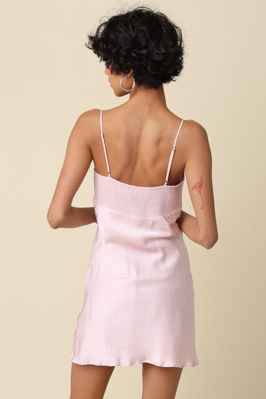 Avery Satin Mini Dress