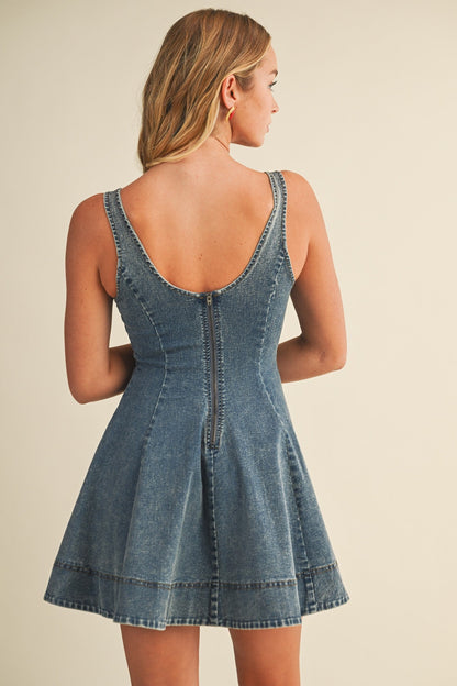 Faded Flare Mini Dress
