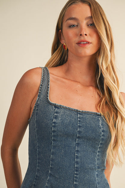 Faded Flare Mini Dress