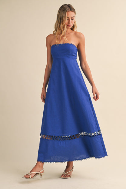 Cobalt Coast Midi Dress