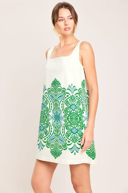 Emerald Escape Mini Dress