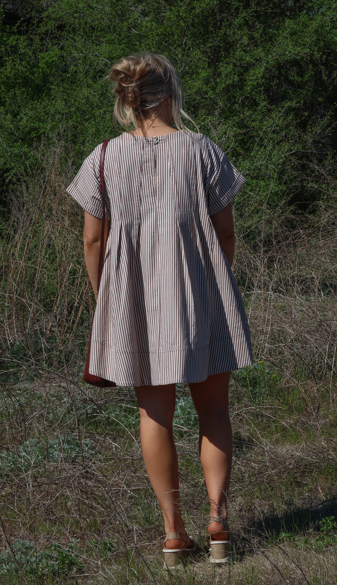 Stripe Swing Short Dress