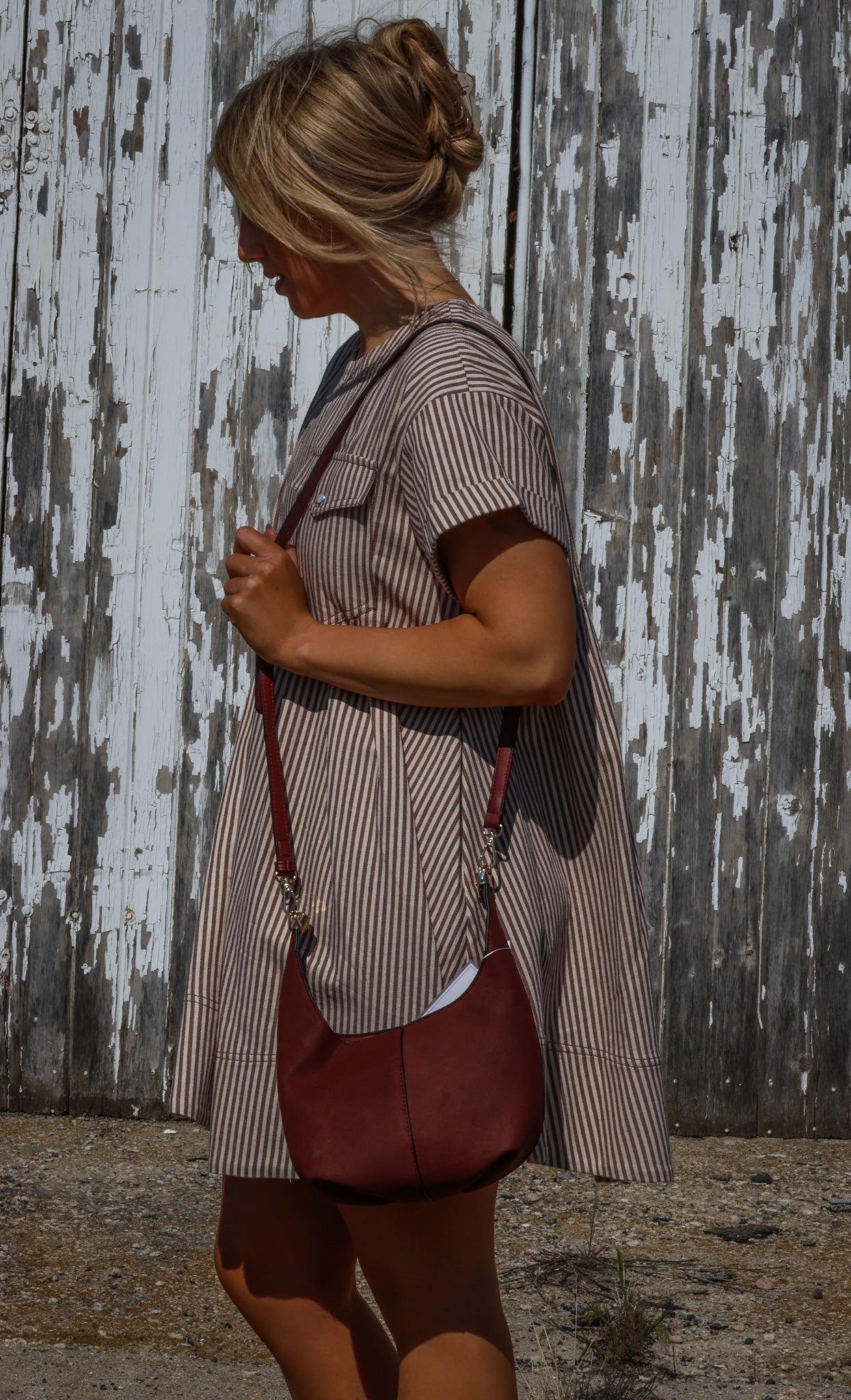 Stripe Swing Short Dress