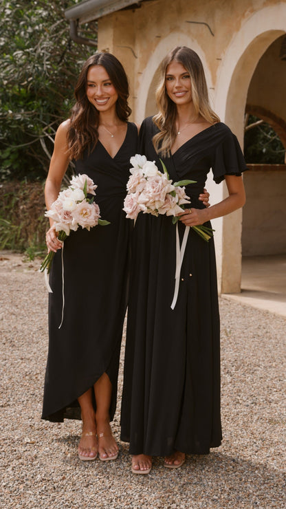Charlize Maxi Dress - Black