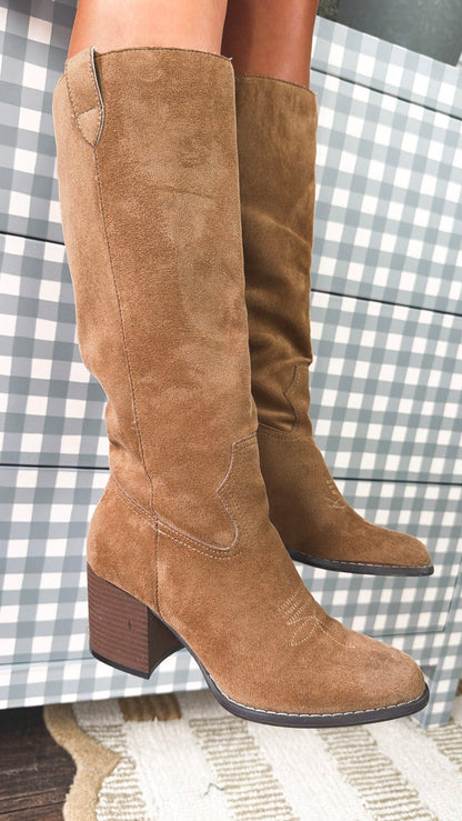 Willowmere Knee High Boots, Latte