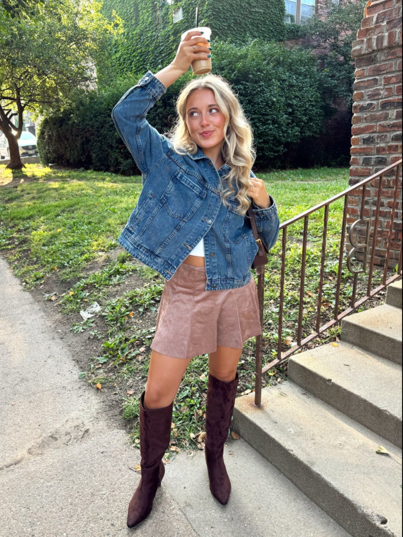 Fall Forward Mini Skort