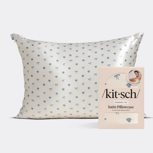 Coastal Blue Satin Pillowcase