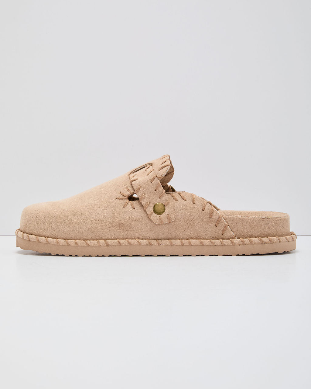 Chic Comfort Stitch Slip On Mules